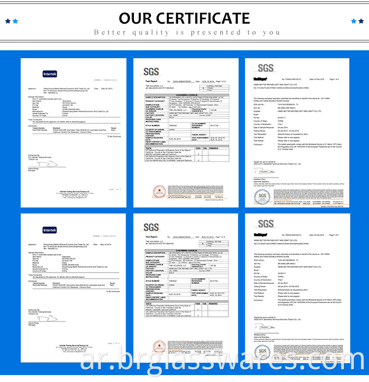 certificate for tall glass candle holder